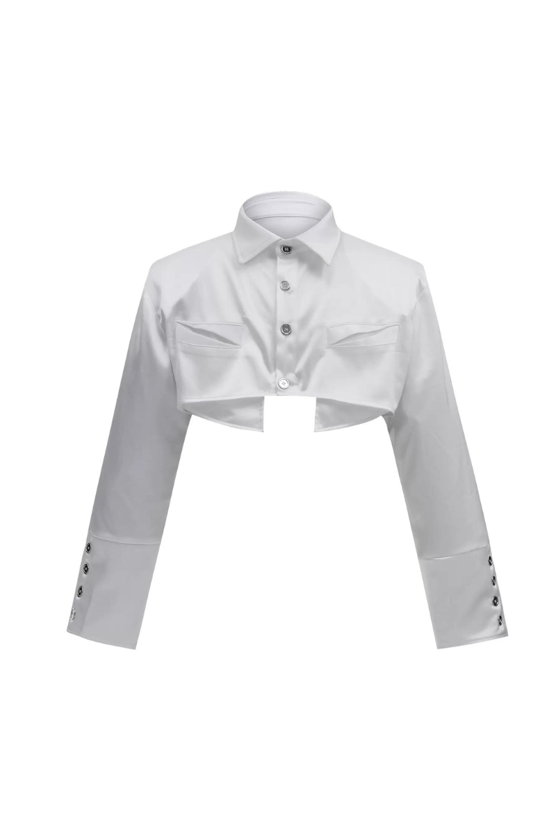 Cropped Silky Shirt