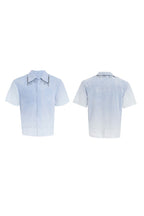 Ombre Fringe Short Sleeve Shirt