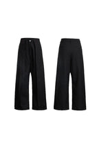 Rhinestone Embroidered Ribbon Trousers