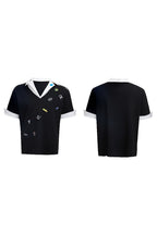 Sticker Print Layered Polo