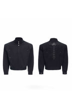 Studded Spine Harrington Jacket