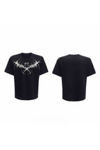 Studded Thistle Embroidery Tee