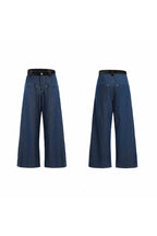 Snakeskin Patchwork Denim