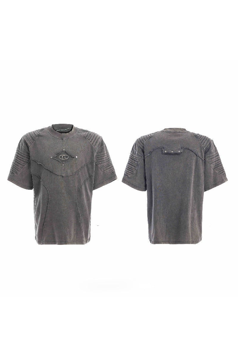 Vintage Washed Wrinkled Logo Tee