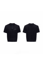 Textured Knit Mesh Tee