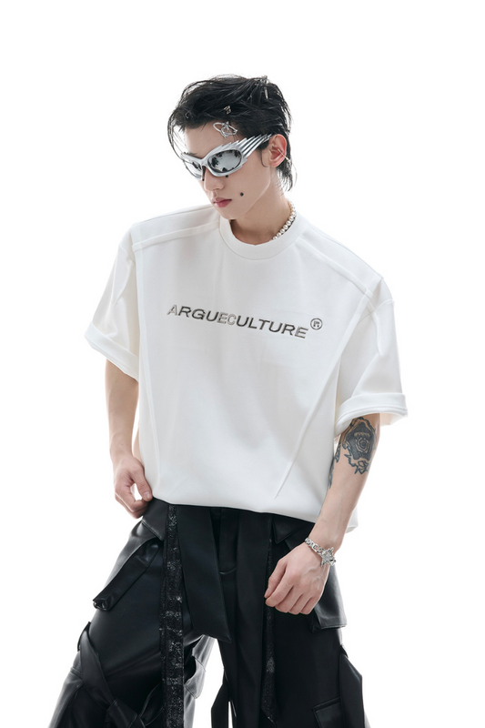 Spine Pleated Heavyweight Tee