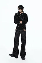 Croc Texture Zip Jacket