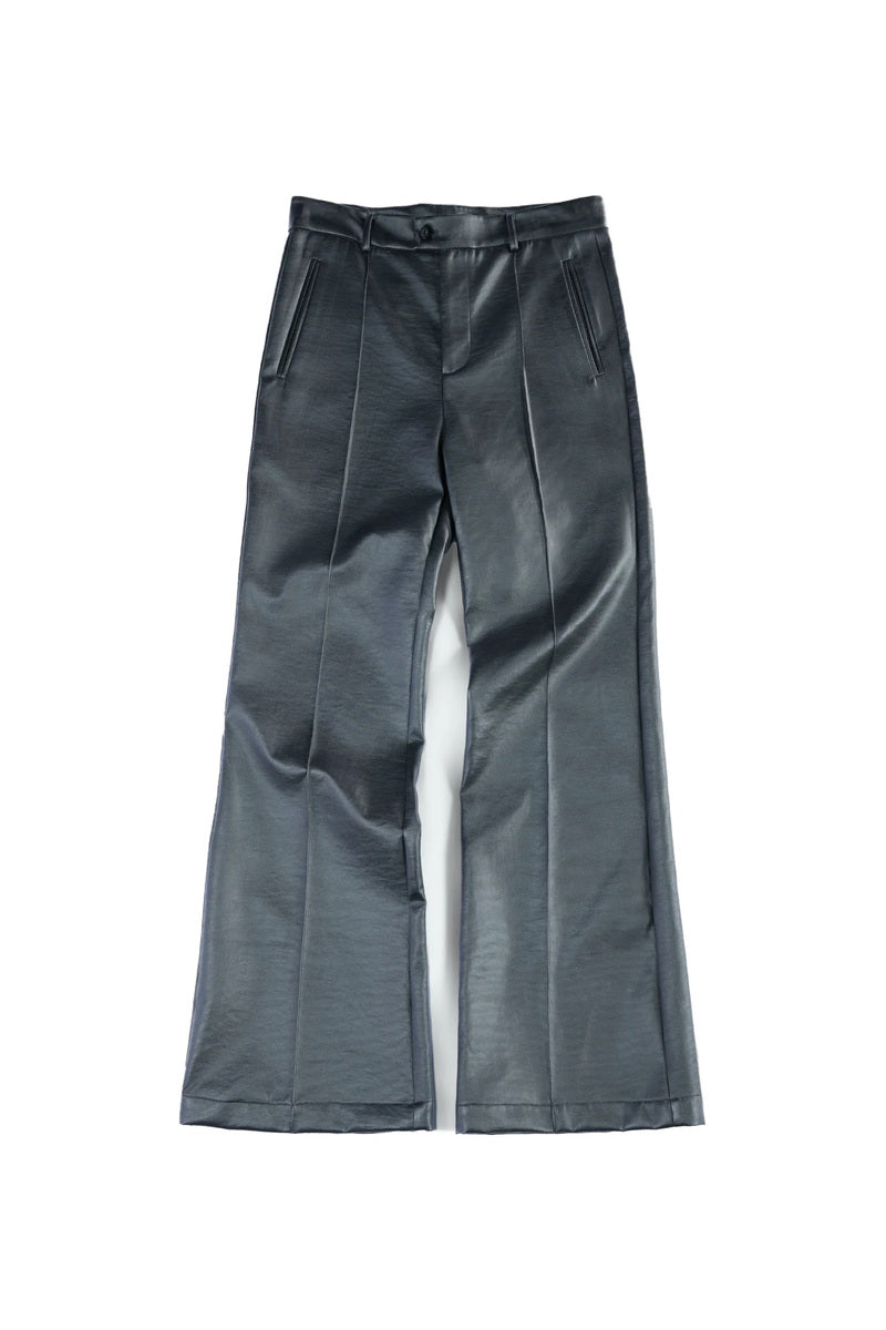 Matte Panelled Flared Pants