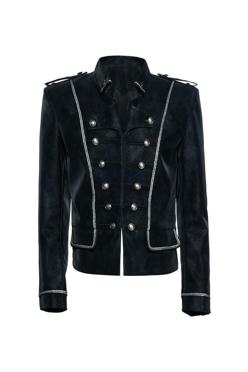 Braided Button Front Jacket