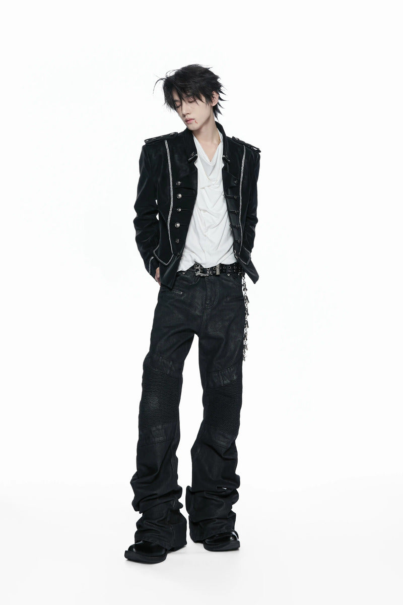 Braided Button Front Jacket