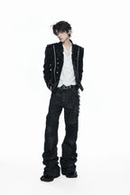 Braided Button Front Jacket