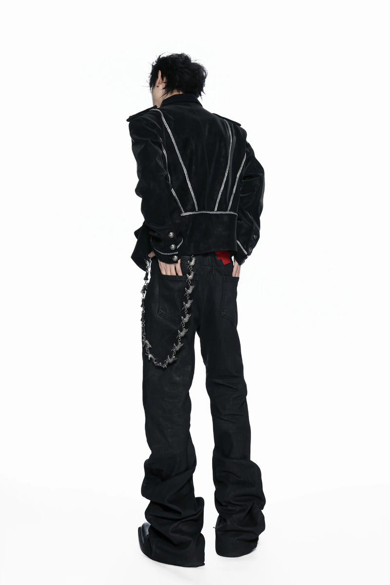 Braided Button Front Jacket