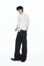 Studded Asymmetric Wool Blend Sweater