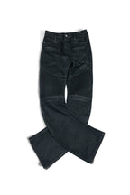 Multi Zip Waxed Biker Jeans