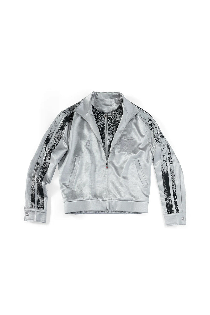 Wing Embroidered Layered Jacket
