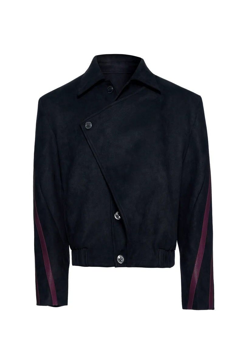 Studded Snake Panel Jacket