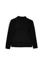 Ribbed Wool Blend Crewneck Sweater