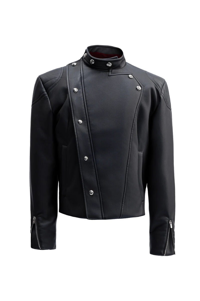 Asymmetric Zip Lined Jacket