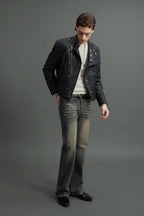 Asymmetric Zip Lined Jacket