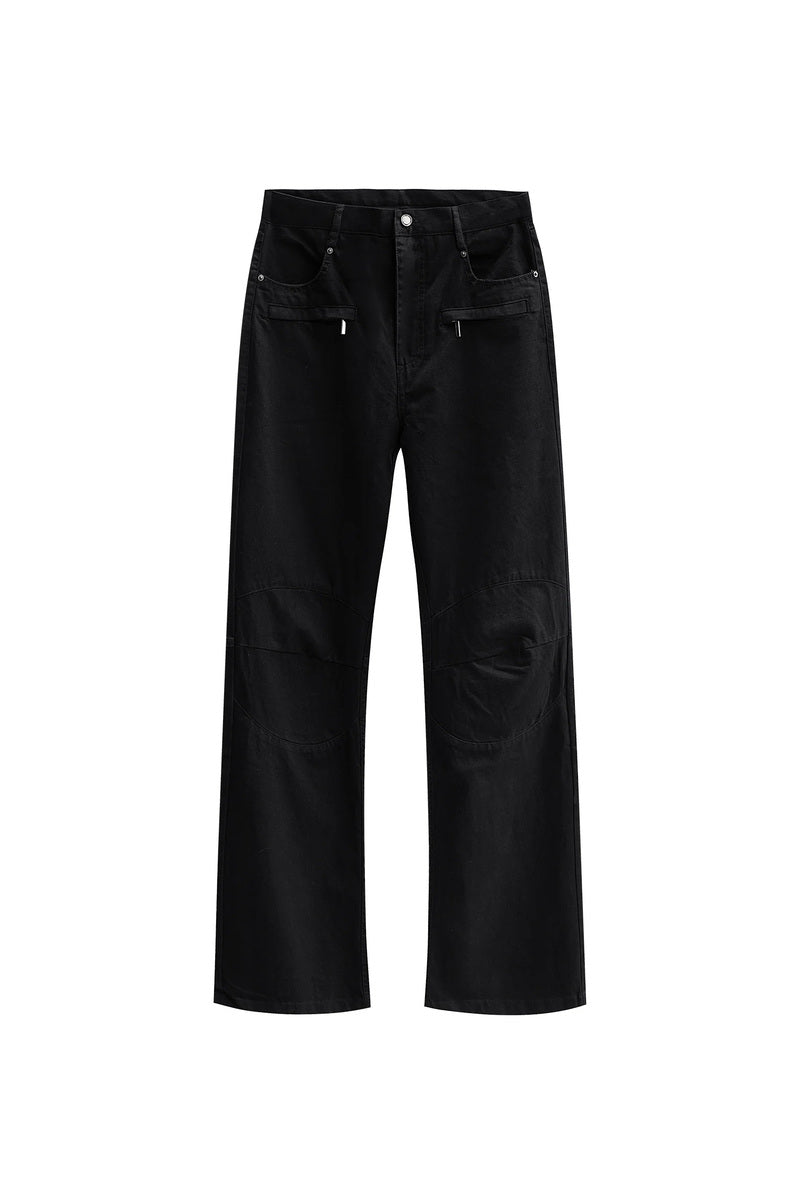 Panelled Zip Pocket Pants