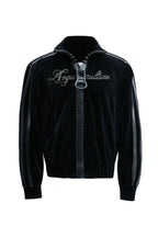 Textured Rhinestone Zip Jacket