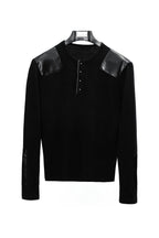 Studded Ribbed Henley Top