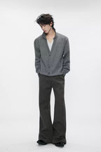 Layered Double V Neck Sweater
