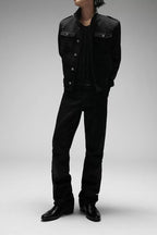 Textured Wool Blend Utility Jacket