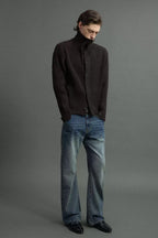 Heavy Ribbed Button Cardigan