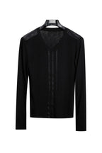 Panelled V Neck Longsleeve Top