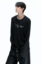 Metallic Print Lyocell Tee