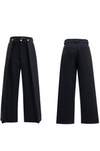 Pleated Straight Leg Trousers