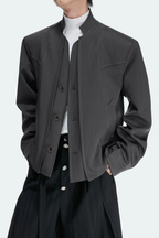 Deconstructed Layered Blazer Jacket