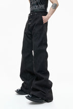 Wrinkled Layered Jeans