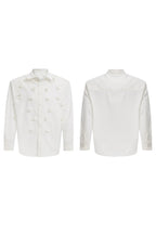 Pearl Accent Tie Detail Shirt