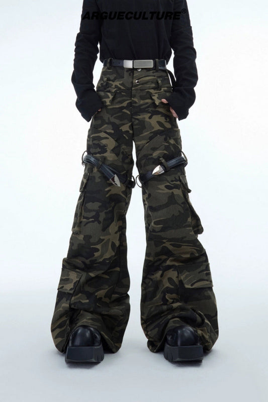 Belted Camo Vintage Cargo Pants