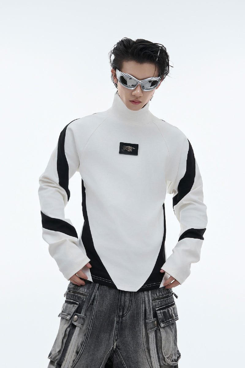 Colorblock Turtleneck Slim Fit Base Layer – Argue Culture