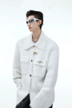 Faux Mink Fuzzy Knit Sweater