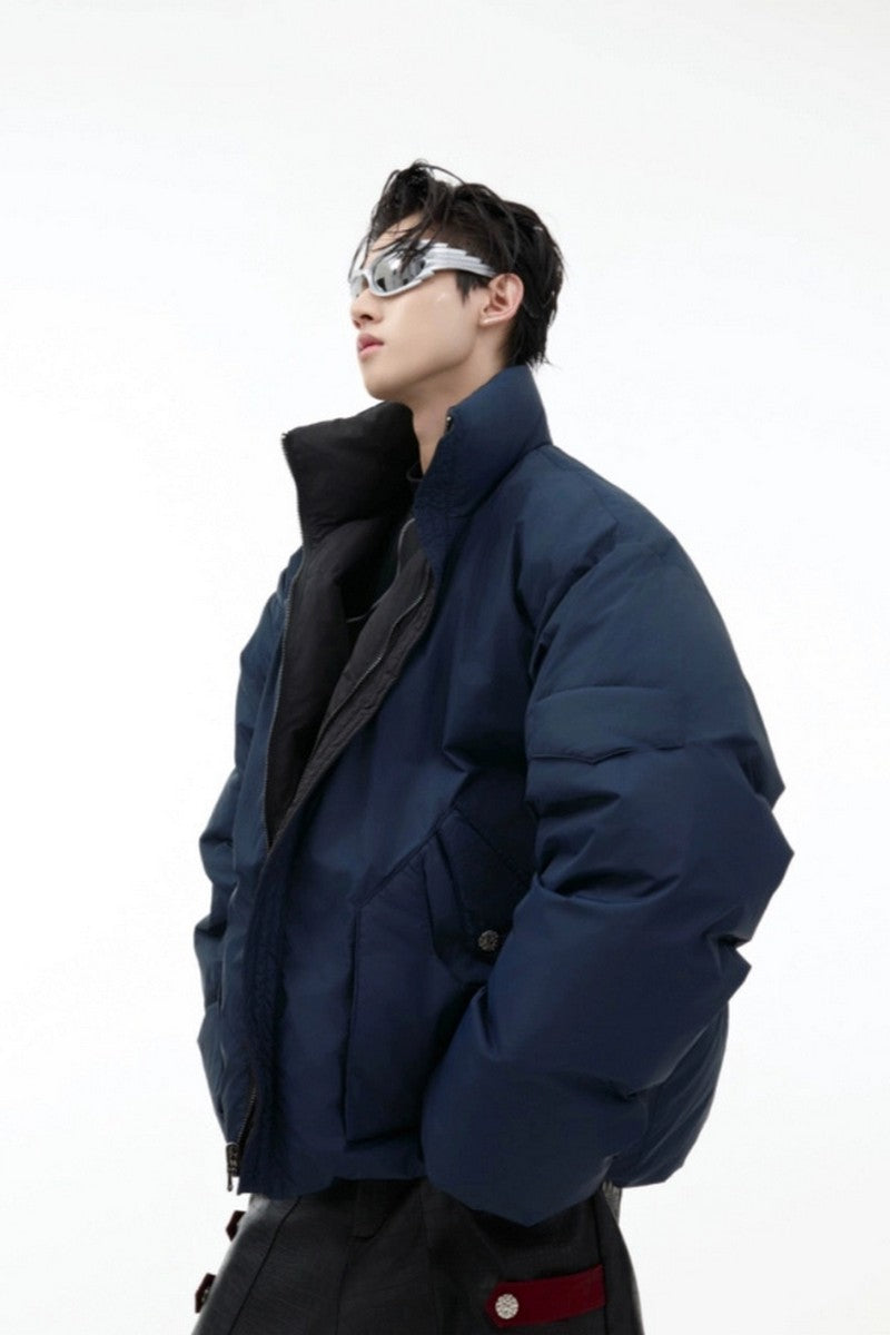 Reversible Thick Down Puffer Jacket