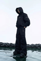 Metal Studded Deconstructed Hoodie