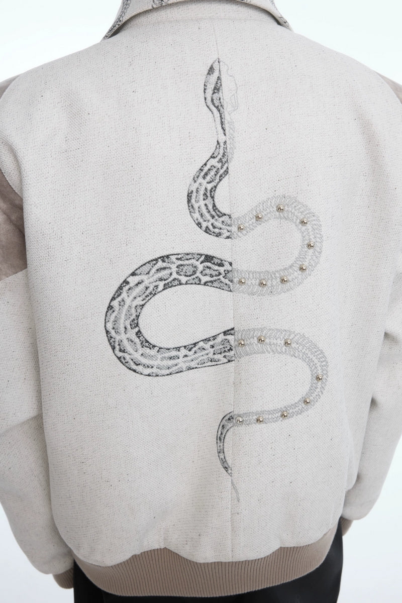 Snake Print Vintage Jacket