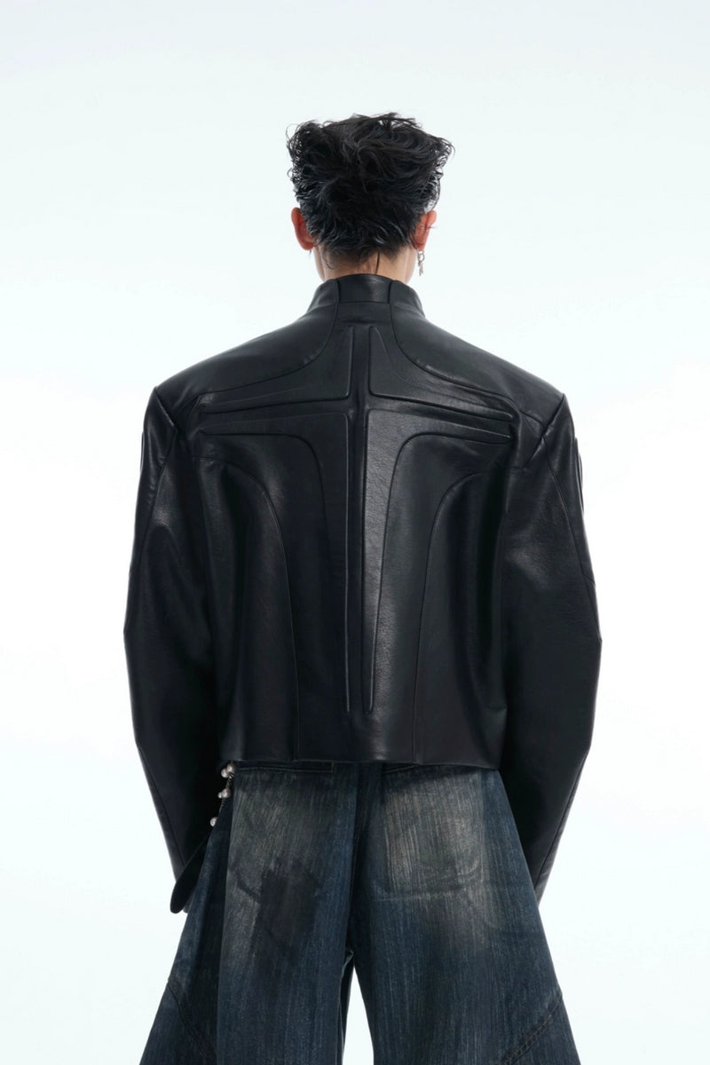 3D Embossed Biker Jacket