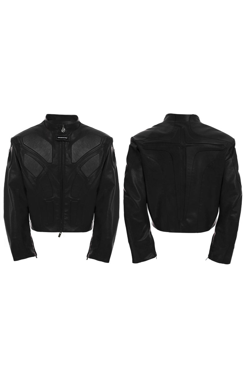 3D Embossed Biker Jacket