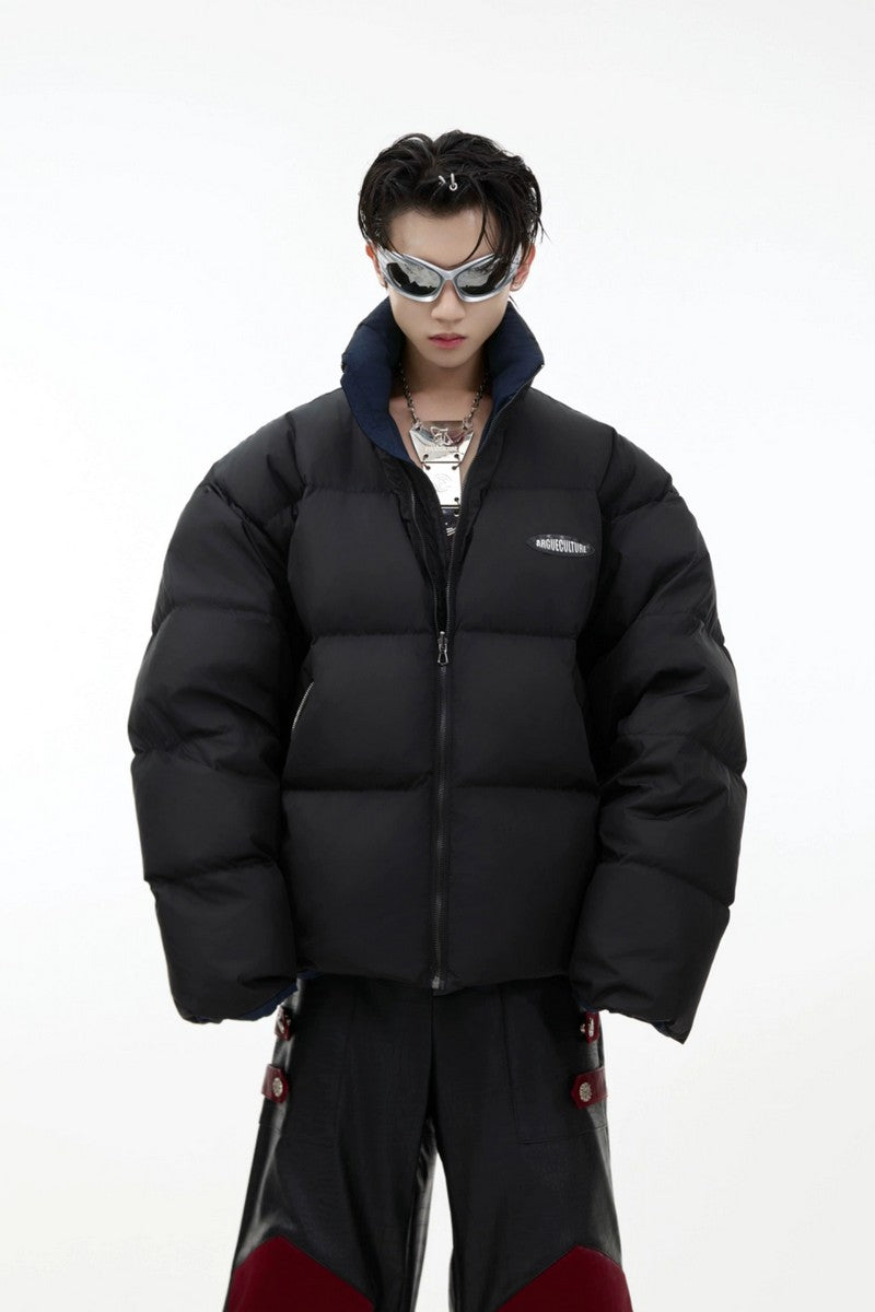 Reversible Thick Down Puffer Jacket