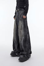 Flared Distressed Denim