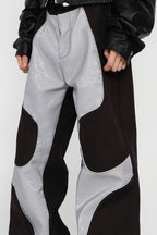 PU Leather Reflective Trousers