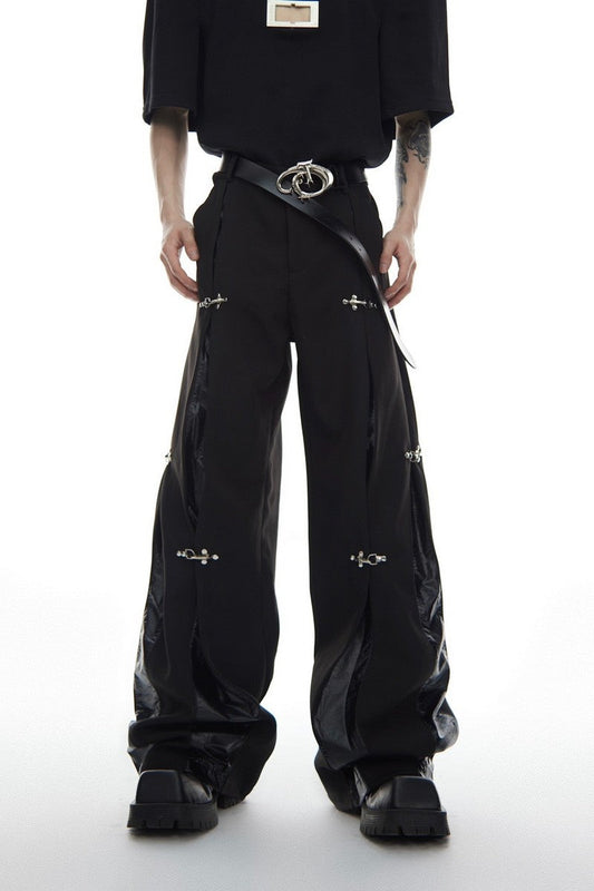 Buckle Straight Trousers