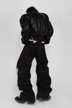 PU Leather Reflective Trousers