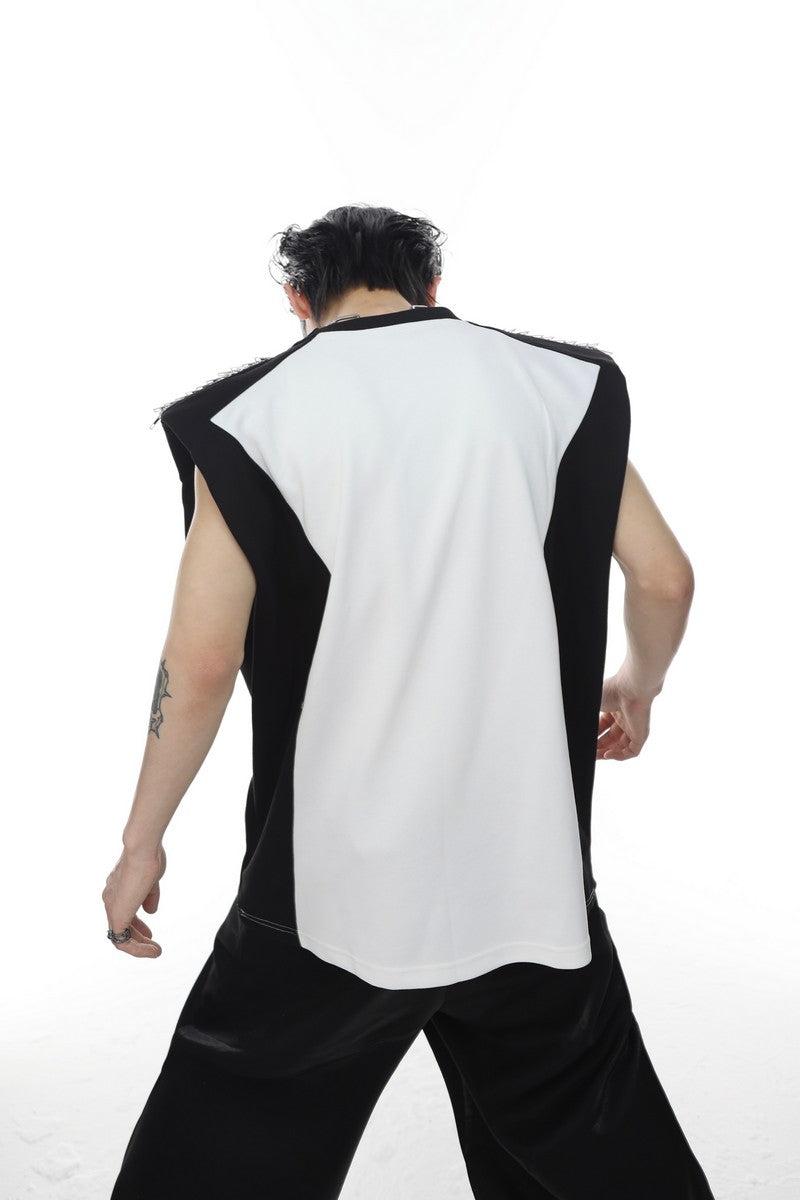 Shoulder Pads Logo Vest Tee