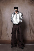 Metal Rings Oversized Trousers